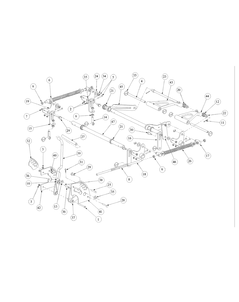 Lift Assembly Diagram and Parts List for M72-GN (53AB5FEZ750-28-HP)(2004) Cub Cadet Lawn Tractor